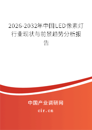 2026-2032年中國(guó)LED像素?zé)粜袠I(yè)現(xiàn)狀與前景趨勢(shì)分析報(bào)告