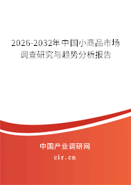 2026-2032年中國小商品市場調(diào)查研究與趨勢分析報告