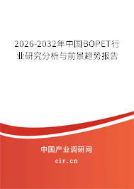 2026-2032年中國BOPET行業(yè)研究分析與前景趨勢報告