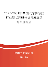 （最新）中國汽車傳感器行業(yè)現(xiàn)狀調(diào)研分析與發(fā)展趨勢預(yù)測報(bào)告