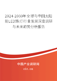 2024-2030年全球與中國太陽能LED路燈行業(yè)發(fā)展深度調(diào)研與未來趨勢分析報告