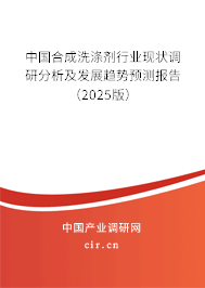 中國合成洗滌劑行業(yè)現(xiàn)狀調研分析及發(fā)展趨勢預測報告（2025版）