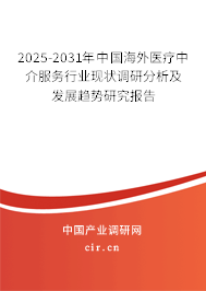 （最新）中國海外醫(yī)療中介服務(wù)行業(yè)現(xiàn)狀調(diào)研分析及發(fā)展趨勢研究報(bào)告
