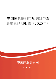 中國磨具磨料市場調(diào)研與發(fā)展前景預測報告（2026年）
