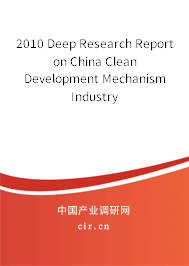 2010 Deep Research Report on China Clean Development Mechanism Industry