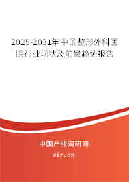 2025-2031年中國(guó)整形外科醫(yī)院行業(yè)現(xiàn)狀及前景趨勢(shì)報(bào)告