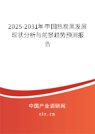 2025-2031年中國熱炭黑發(fā)展現(xiàn)狀分析與前景趨勢預測報告