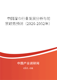 中國濕巾行業(yè)發(fā)展分析與前景趨勢預(yù)測（2026-2032年）
