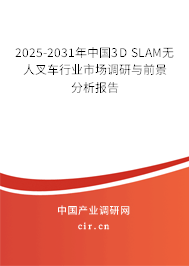 2025-2031年中國(guó)3D SLAM無(wú)人叉車行業(yè)市場(chǎng)調(diào)研與前景分析報(bào)告