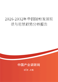 2026-2032年中國(guó)鈹粉發(fā)展現(xiàn)狀與前景趨勢(shì)分析報(bào)告