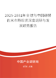 2025-2031年全球與中國硼替佐米市場現(xiàn)狀深度調(diào)研與發(fā)展趨勢報(bào)告