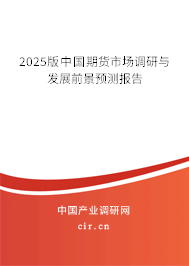 2025版中國(guó)期貨市場(chǎng)調(diào)研與發(fā)展前景預(yù)測(cè)報(bào)告