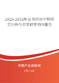 2026-2032年云南焊絲市場研究分析與前景趨勢預測報告