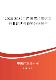 2026-2032年內(nèi)蒙古環(huán)氧樹脂行業(yè)現(xiàn)狀與趨勢分析報告