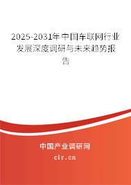 2025-2031年中國車聯(lián)網(wǎng)行業(yè)發(fā)展深度調(diào)研與未來趨勢報告