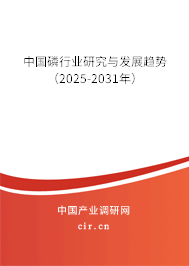 中國磷行業(yè)研究與發(fā)展趨勢（2025-2031年）