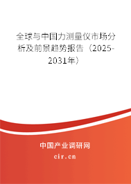 全球與中國力測量儀市場分析及前景趨勢報(bào)告（2025-2031年）