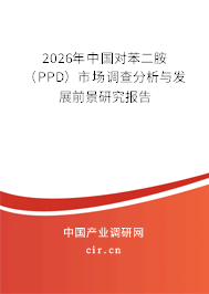 2026年中國對苯二胺（PPD）市場調(diào)查分析與發(fā)展前景研究報告