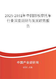 2025-2031年中國踏板摩托車行業(yè)深度調(diào)研與發(fā)展趨勢報告