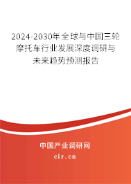 2024-2030年全球與中國三輪摩托車行業(yè)發(fā)展深度調(diào)研與未來趨勢預測報告