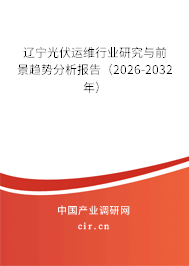 遼寧光伏運維行業(yè)研究與前景趨勢分析報告（2026-2032年）